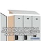 Salsbury Industries 1 Tier Designer Locker, 54"Wx76"Hx24"D, 3 Door, Gray 18-21364GRY - alternate 3